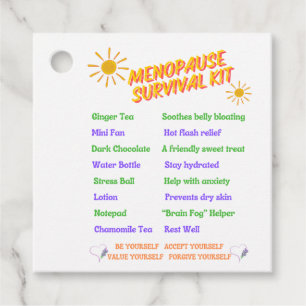 Menopause Survival Kit Gift Tag