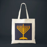 Menora Tote Bag<br><div class="desc">Tote bag with bright menora</div>