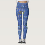 Menorah and Dreidel Leggings<br><div class="desc">These adorable hanukkah leggings make a great gift.</div>