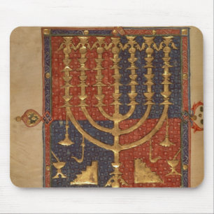 Menorah and other vessels of the temple mouse pad