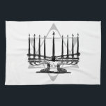 Menorah and Star I Kitchen Towel<br><div class="desc">Original Artwork by Thedustyphoenix. http://www/thedustyphoenix.com</div>