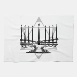 Menorah and Star I Kitchen Towel