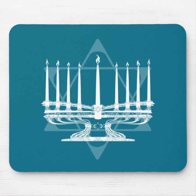 Menorah and star IV Mouse Pad (Front)