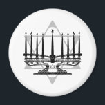 Menorah and Star Magnet<br><div class="desc">Original Artwork by Thedustyphoenix.</div>