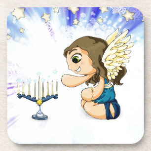 Menorah Angel Coaster