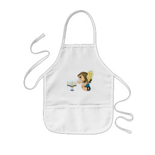 Menorah Angel Kids Apron