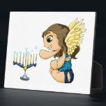 Menorah Angel Plaque<br><div class="desc">Original Artwork by Thedustyphoenix.</div>