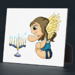 Menorah Angel Plaque<br><div class="desc">Original Artwork by Thedustyphoenix.</div>