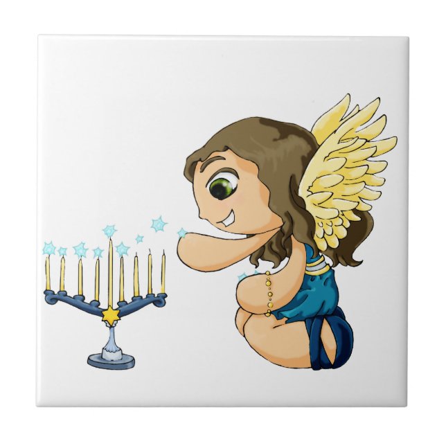 Menorah Angel Tile (Front)