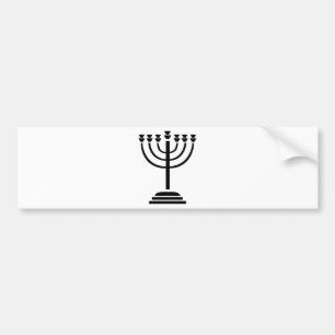 Menorah Bumper Sticker