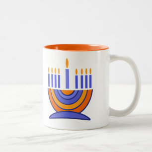 Menorah Design Hanoukka Gig Mugs