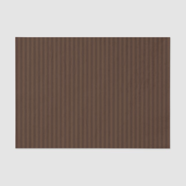 Menorah Dual Brown Vertical Stripes Tissue Paper (Front)