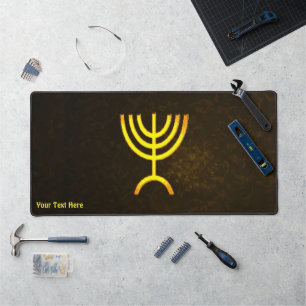 Menorah Flame Desk Mat