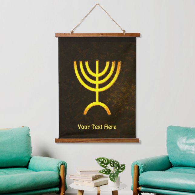 Menorah Flame Hanging Tapestry (Living Room)