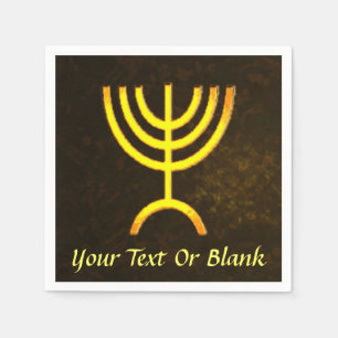 Menorah Flame Napkin