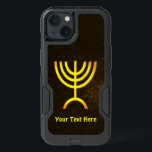 Menorah Flame<br><div class="desc">A brown and gold digital rendering of the Jewish seven-branched menorah (Hebrew: מְנוֹרָה). Add your own text. The seven-branched menorah, used in the portable sanctuary set up by Moses in the wilderness and later in the Temple in Jerusalem, has been a symbol of Judaism since ancient times and is the...</div>