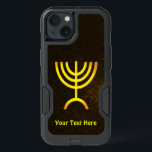 Menorah Flame<br><div class="desc">A brown and gold digital rendering of the Jewish seven-branched menorah (Hebrew: מְנוֹרָה‎). Add your own text. The seven-branched menorah, used in the portable sanctuary set up by Moses in the wilderness and later in the Temple in Jerusalem, has been a symbol of Judaism since ancient times and is the...</div>