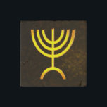 Menorah Flame Stone Magnets<br><div class="desc">A digital rendering of the Jewish seven-branched menorah (Hebrew: מְנוֹרָה). The seven-branched menorah, used in the portable sanctuary set up by Moses in the wilderness and later in the Temple in Jerusalem, has been a symbol of Judaism since ancient times and is the emblem on the coat of arms of...</div>