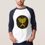 Menorah Flame T-Shirt<br><div class="desc">A digital rendering of the Jewish seven-branched menorah (Hebrew: מְנוֹרָה‎). The seven-branched menorah, used in the portable sanctuary set up by Moses in the wilderness and later in the Temple in Jerusalem, has been a symbol of Judaism since ancient times and is the emblem on the coat of arms of...</div>