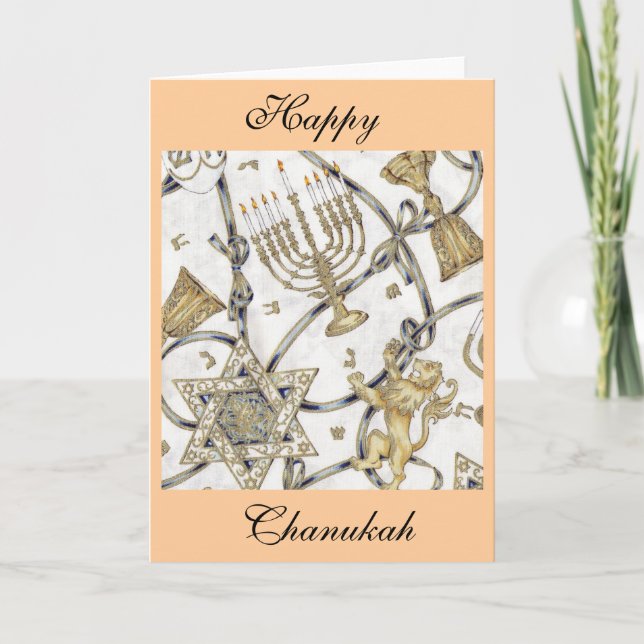 Menorah Hannukah Holiday Card (Front)