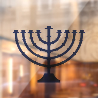Menorah Hannukah Window Cling