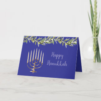menorah Hanukkah card