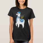 Menorah Hanukkah Llama Cute Alpaca Chanukah Christ T-Shirt<br><div class="desc">Menorah Hanukkah Llama Cute Alpaca Chanukah Christmas Pajama</div>