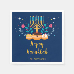 Menorah Hanukkah Party  Napkin
