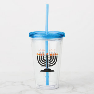 Menorah - Happy Hanukkah Jewish Holiday Gift Acrylic Tumbler