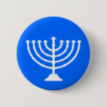 Menorah Holiday Button<br><div class="desc">Hanukkah Menorah Holiday Button</div>