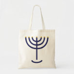 Menorah Icon Tote Bag<br><div class="desc">Menorah is made of the letters: Menorah: Mem, Nun, Resh, Hey Mem - Chaos Mighty Blood Nun - Continue Heir Son Resh - First Top Beginning Hey - Look Reveal Breath Exo 25:31  And thou shalt make a candlestick of pure gold: of beaten work shall the candlestick be made: his shaft,...</div>