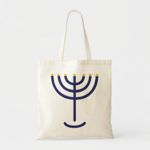 Menorah Icon Tote Bag