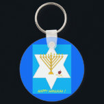 Menorah Key Chain<br><div class="desc">Hanukah is about the message of light and love. By carrying a holiday symbol, you can always warm yourself with the holiday message - even beyond Hanukah.</div>