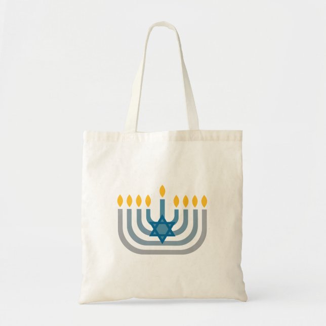 Menorah Lights Tote Bag (Front)