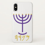 Menorah Paleo Hebrew Case-Mate iPhone Case<br><div class="desc">Menorah Paleo Hebrew lettering. Personalize by adding your own name. To make this your own design 'Click to Customize Further" … or 'Transfer this design' to print the same design onto a different product. Where does the Menorah come from? It comes from the Bible, in the book of Exodus, chapter...</div>