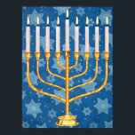 menorah poster<br><div class="desc">jewish menorah poster</div>