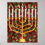 menorah poster<br><div class="desc">jewish menorah poster</div>