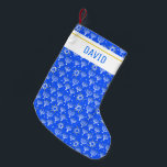 Menorah Star of David Hanukkah CUSTOMIZE IT Small Christmas Stocking<br><div class="desc">Customize this stocking with a name or other text. Show your love for the holidays. Hand drawn by me! Check my shop for lots more matching items like wrapping paper,  pillows,  towels and gift wrap too!</div>