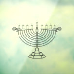 Menorah Window Cling<br><div class="desc">Hanukkah Menorah</div>