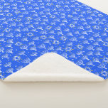Menorahs Stars Hannukah Cute Holiday Pattern Sherpa Blanket<br><div class="desc">Decorate your home with this hand drawn pattern blanket. Makes a great holiday,  housewarming,  birthday or wedding gift! You can customize it and add text too. Check my shop for lots more colours and patterns!</div>