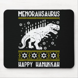 Menorahsaurus Happy Hanukkah Dino Chanukah Toddler Mouse Pad