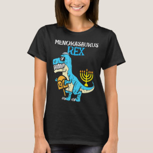 Menorasaurus Rex Jew Dino Trex Toddler Boys Hanukk T-Shirt