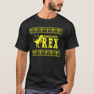 Menorasaurus Rex Menorah Dinosaur Ugly Sweater Han