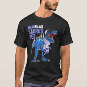 Menorawrsaurus Rex Dinosaur Hanukkah Gift For Boys T-Shirt