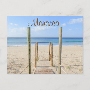 Menorca Boardwalk to the Beach Postcard