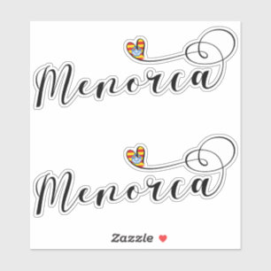 Menorca Flag Heart, Balearic Islands