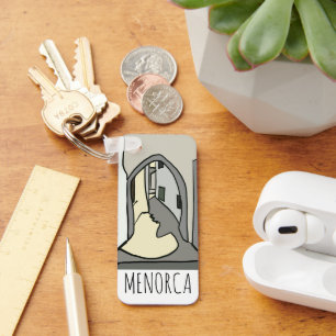 Menorca Island Keychain