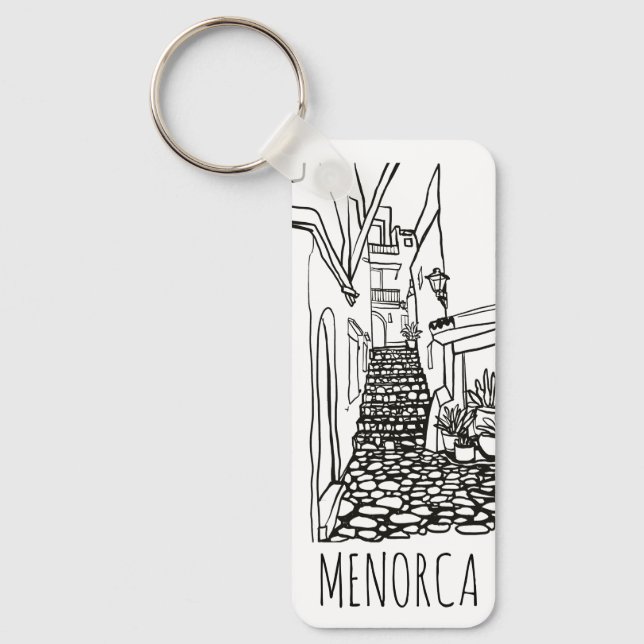 Menorca, spain keychain (Front)