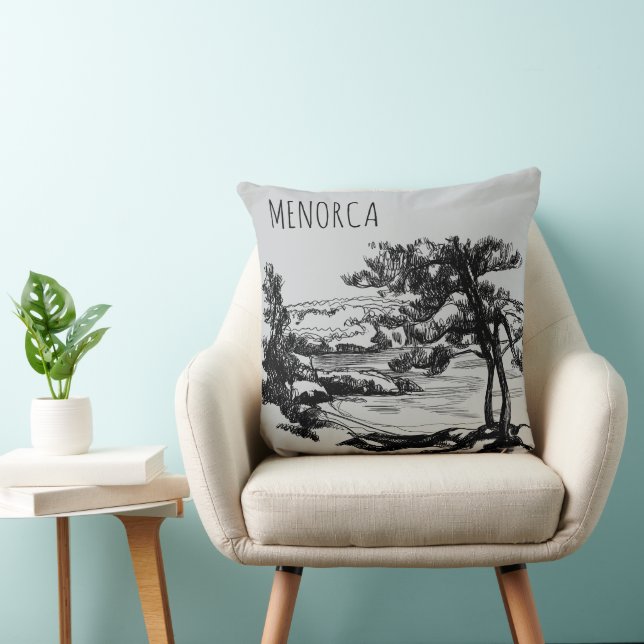 Menorca Throw Pillow (Chair)