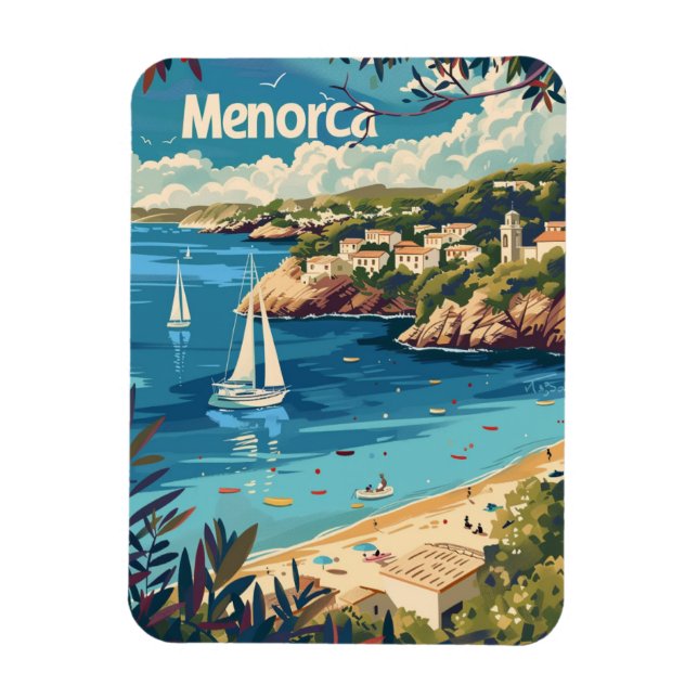 Menorca Vintage Magnet (Vertical)